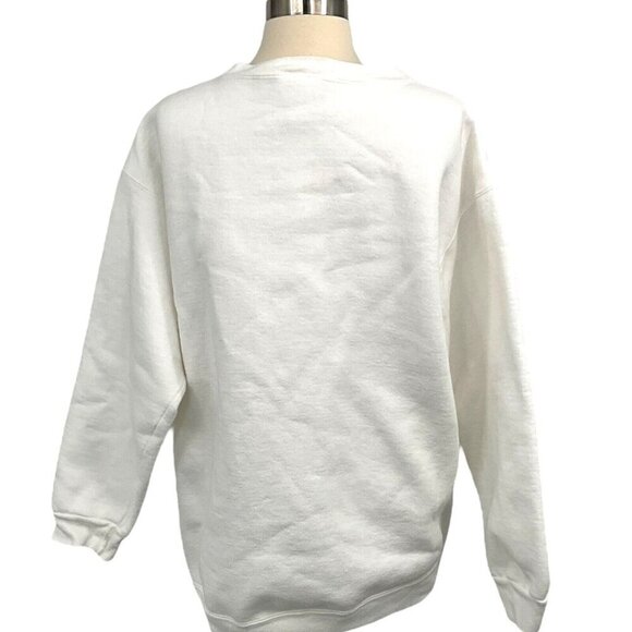 VTG Goodwill Games 1990 Sweatshirt White Pullover Crew Neck Long Sleeve Size L - Picture 4 of 7